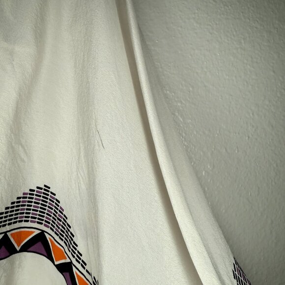 Vintage Y2K 00S BCBG White Sheer Bohemian Hippie Silk Kimono Wrap Top XS/S - Picture 5 of 10